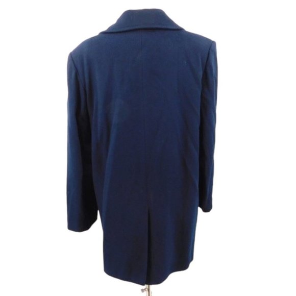 Forecaster Navy Blue Wool Blend Pea Coat - Picture 6 of 10